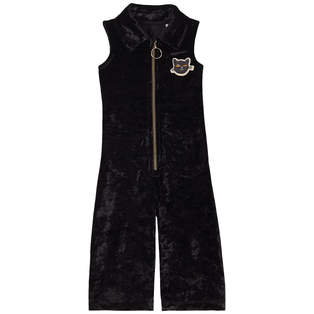 Mini Rodini Velour Jumpsuit Black sale - up to 63% at